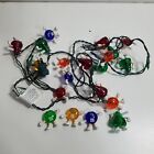 Vtg M&M 20 String Lights w/ Character Covers - Red Yellow Blue Green Peanut 90s