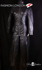 Women Trinity Full-Length Coat Black Matrix Jacket Gothic Real Leather Long Coat