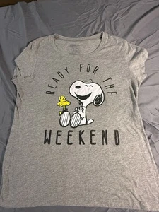 Peanuts Snoopy And Woodstock Kindness Matters Women’s Gray T Shirt XXL - Picture 1 of 5