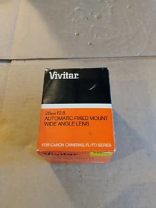 Vivitar 28mm f2.5 automatic fixed mount wide angle lens - Picture 1 of 10