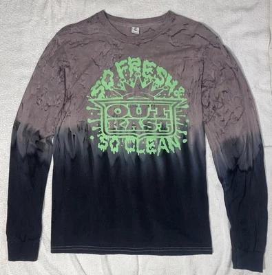 Camiseta OutKast Manga Larga So Fresh So Clean Negra Gris Para Hombre Talla S Foto 1 de 4