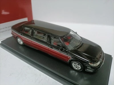 MK 1:43 масштаб Saab 9-5 лимузин роскошь в красный и черный смолы модель автомобиля - Изображение 1 из 4