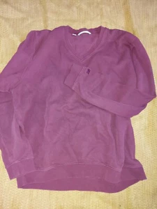 Mens Cutter and Buck Long Sleeve Shirt Size L maroon/purple - Picture 1 of 4