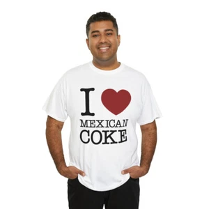 I Heart Coca-Cola Mexicana | Unisex | Algodón Pesado | Camiseta | Divertida | Cinco de Mayo - Imagen 1 de 30