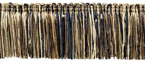 Chenille Brush Fringe Trim, Color# CR07 - Mocha Brown [5 Yards] - Picture 1 of 1
