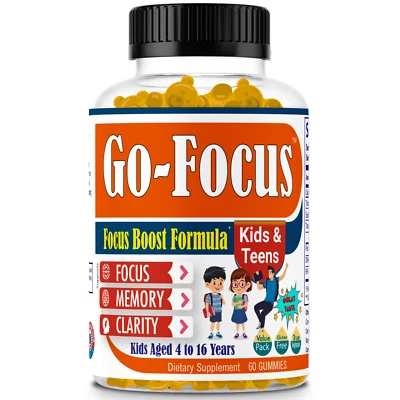 Suplemento de refuerzo cerebral para niños adolescentes, memoria de apoyo omega, enfoque, calma, estado de ánimo Foto 1 de 4