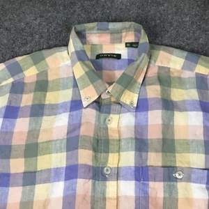 ORVIS Men’s XL Multicolor Colorblock L/S Button Up Oxford Shirt - Picture 1 of 9