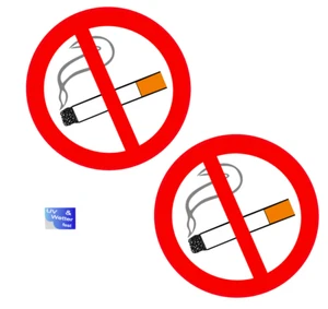 2 Stück Nicht Raucher Aufkleber Rauchverbot nicht rauchen no Smoking (R13/1) - Picture 1 of 1