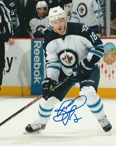 BRYAN LITTLE SIGNED WINNIPEG JETS 8X10 PHOTO W/PROOF # 1 - Picture 1 of 2