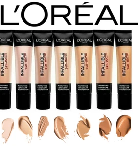 L'Oreal Paris Infallible 24H/32H Matte Cover Foundation- Various Shades - Picture 1 of 15