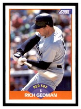 1989 Score #345 RICH GEDMAN Boston Red Sox ~D4J