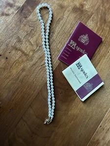 "Perlas Majorica marfil vintage con certificado de autenticidad 21,5"" de largo" - Imagen 1 de 5