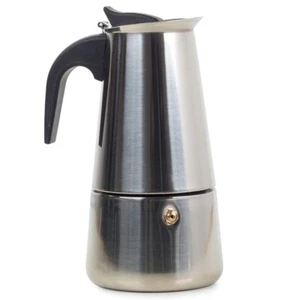 CAFFETTIERA ACCIAIO INOX MOKA MACCHINA CAFFE ESPRESSO CAFFE NAPOLETANO 6 TAZZE - Imagen 1 de 4