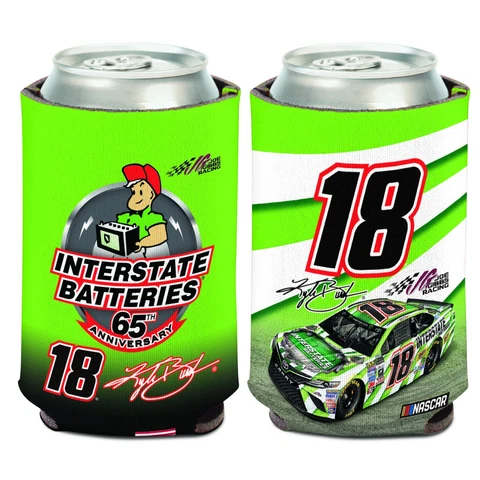 Kyle Busch 2017 Wincraft #18 Interstate Batteries Can Coolie FREE SHIP Cover