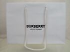 NEUF BURBERRY PAPIER BLANC SAC CADEAUX POUR ACCESSOIRES VÊTEMENTS 12 x8x3,5