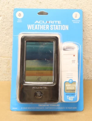 AcuRite Color Forecaster with Temperature and Humidity Gauge, LCD Display - Image 1 of 4