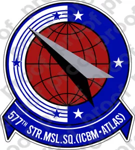 AUFKLEBER USAF 577TH STRATEGIC MISSILE SQ - Bild 1 von 1