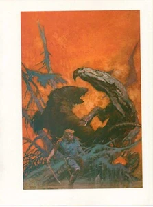 1977 full Color Plate "Gulliver Of Mars" by Frank Frazetta Fantastic GGA Print - Picture 1 of 1