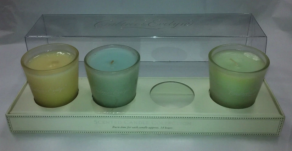 Crabtree & Evelyn Sarawak Home Fragrance Scented Candle Set of 3