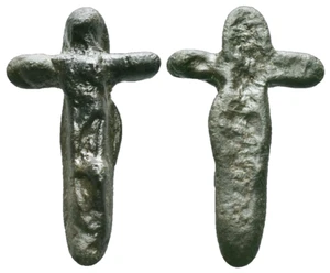 Unknown Ancient Bronze anthropomorphic statue, ornament - Foto 1 di 6