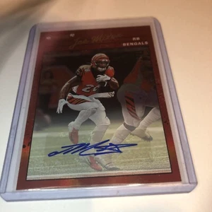 Joe Mixon Auto/25 - Cincinnati Bengals 2020 inserto Donruss casi nuevo - Imagen 1 de 4