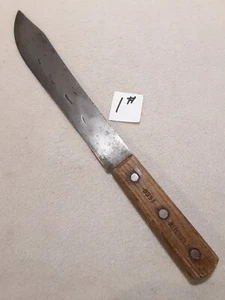 Vintage Russell 0331 Carbon Steel 8" Chef's Butcher Knife 1 - Picture 1 of 7