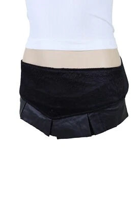 Mujeres Negro Correa Elástica Ancha Floral Encaje Día Noche Cinturón Cadera Cintura Alta Talla S Foto 1 de 4