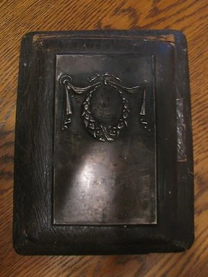 RARE RUSSIAN FLIP CASE DESK ORGANIZER BOOK 30s Silver / 875 - Image 1 of 4