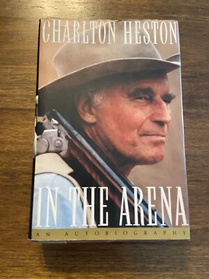 SIGNED In The Arena By Charlton Heston First Edition 1st Printing 1995 Hardcover - Imagem 1 de 4