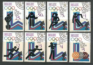 BELIZE 1979, WINTER OLYMPICS, LAKE PLACID, Scott 461-468 VERY FINE USED - Picture 1 of 1