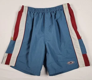 Jimmy'Z Vtg Swim Shorts Trunk Mens 2XL Nylon Striped Multicolor Elastic Waist - Picture 1 of 14