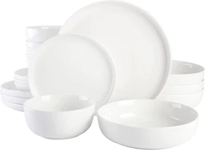 Gibson Home Oslo Porcelain Chip and Scratch Resistant Dinnerware Set, Service fo - Picture 1 of 12