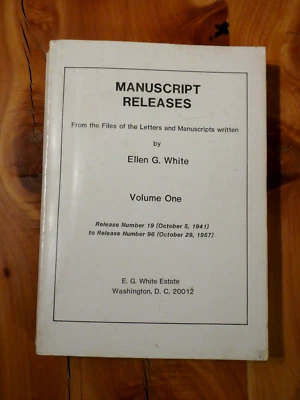 Manuscript Releases Ellen G. White Vol One Seventh-day Adventist White Estate - Image 1 of 4