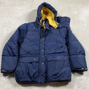 Vintage Eddie Bauer Gänsedaunen Parka Jacke Herren L Navy Kara Koram 80er Outdoor - Bild 1 von 8