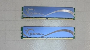 G.Skill 4GB Kit (2x2GB) DDR2 800 MHz PC2-6400 Memory DIMM RAM F2-6400CL5D-4GBPQ - Picture 1 of 2