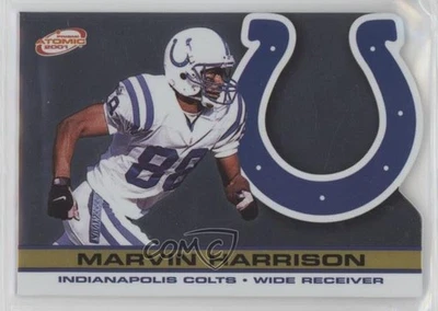 Pacific Prism Atomic Gold 2001/116 Marvin Harrison #58 Salón de la fama Foto 1 de 2