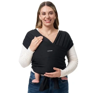 Momcozy Baby Wrap Carrier, Easy to Wear Infant Carrier Slings, Lightweight Hands - Picture 1 of 5