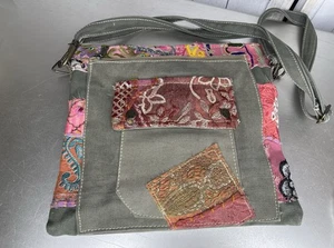 Antik Kraft Sweet Patchwork Boho Floral Colorful Tote Bag - Picture 1 of 6