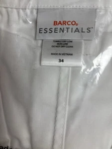 Barco Essentials White Lab Coat Unisex Size 34 New With Tags - Picture 1 of 4