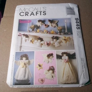 S86- McCalls 9445, Uncut, Angel Tree Topper, Wall Hanging, Ornaments, Garland, - Picture 1 of 2