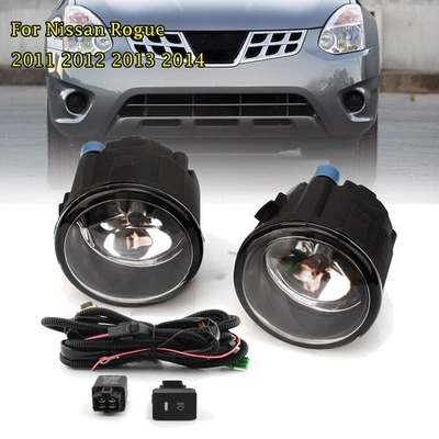 Luzes de neblina lâmpadas para Nissan Rogue 2011-2014 pinos chicote interruptor kit substituição - Imagem 1 de 4