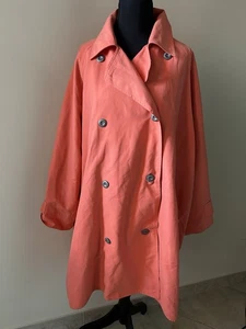 MaxMara Weekend Trench coat Orange/Peach Size 8 Oversized - Picture 1 of 11