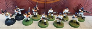 Warhammer 40k 10x Mordian Iron Guard Infantry Squad Imperial Guard Metal - Picture 1 of 1