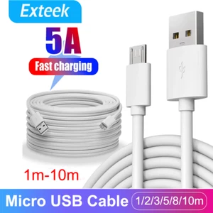 Long Micro USB Fast Charging Cable Charger For Android Smart Phone 1/2/3/5/8/10m - Picture 1 of 12