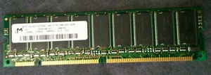 MICRON, Dual Rank Memory Module, MT18LSDT1672AG-10EF7, 128MB, 100MHZ - Picture 1 of 2