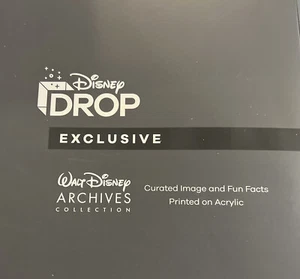 Disney Drop Exclusive Mickey Mouse Steamboat Willie Archives Collection Acrylic - Picture 1 of 5