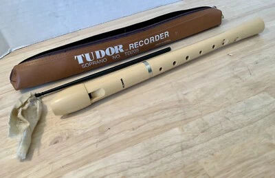 GRABADORA TUDOR - TD205 SOPRANO con estuche/varilla de limpieza COMO NUEVA Trophy Music Co Foto 1 de 4