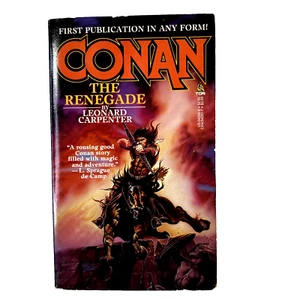 CONAN THE RENEGADE by Leonard Carpenter (1986) TOR Fantasy PB 1st Print -GC - Picture 1 of 10