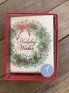 Papyrus Box of 20 Holiday Wishes Happy New Year Christmas Cards 3.5" x 4.5" - Picture 1 of 5