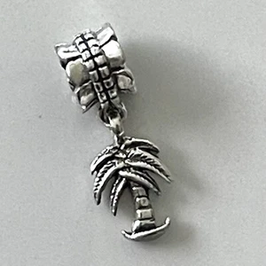 Palm .925 Sterling Silver Charm Bead - Picture 1 of 3
